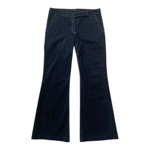 Express Dark Wash Wide Leg Flare Jeans Size 10 | Trouser Stretch Denim Retro 70s
